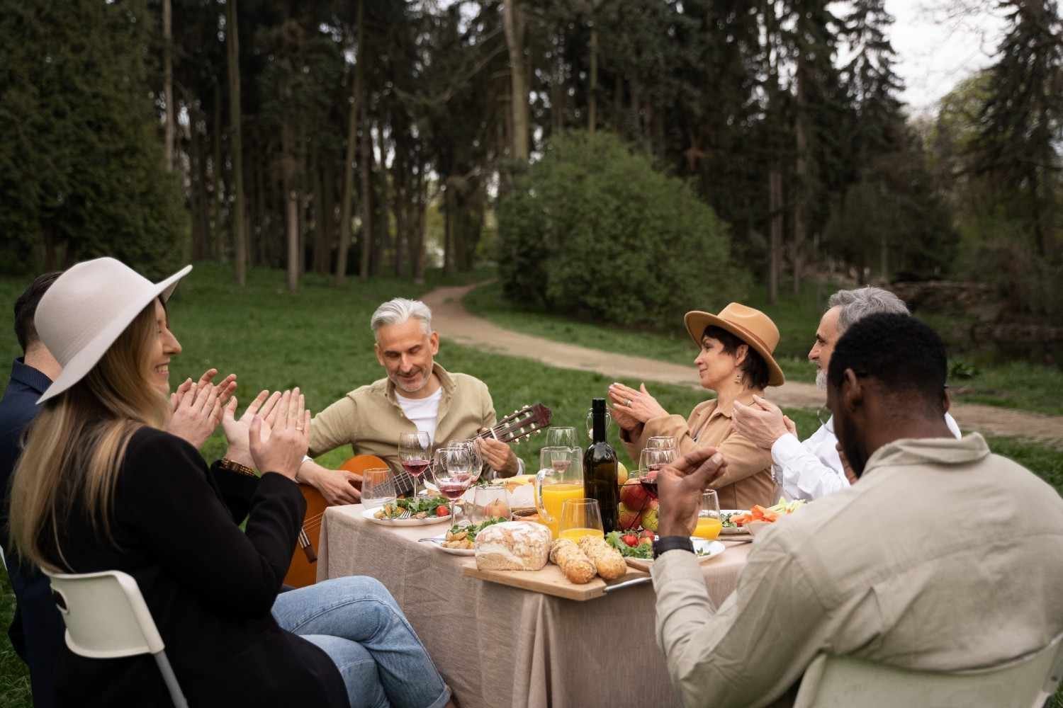 Large Family Gathering