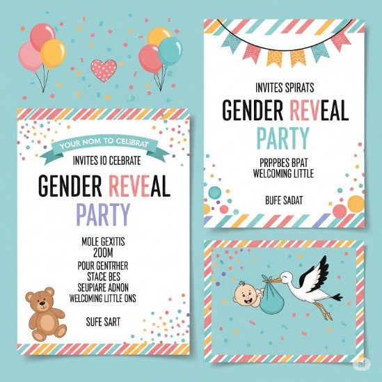 Which gender reveal invitation wording works best?