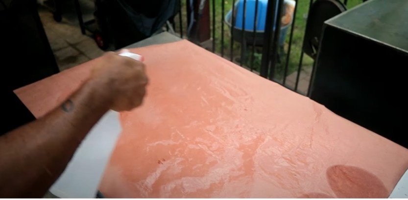 Place and Spritz the Brisket