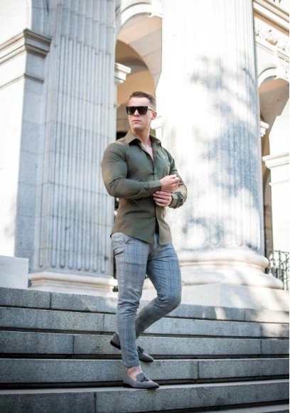 How About Soft and Subtle Options for Grey Pants?
