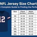 NFL Jersey Size Chart