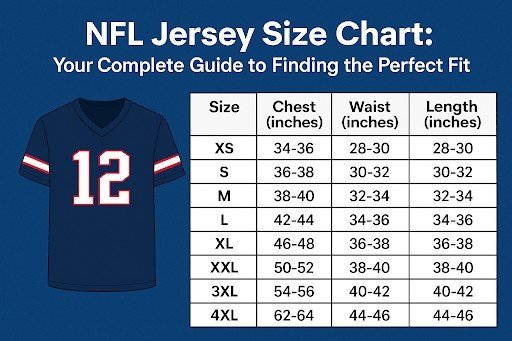NFL Jersey Size Chart