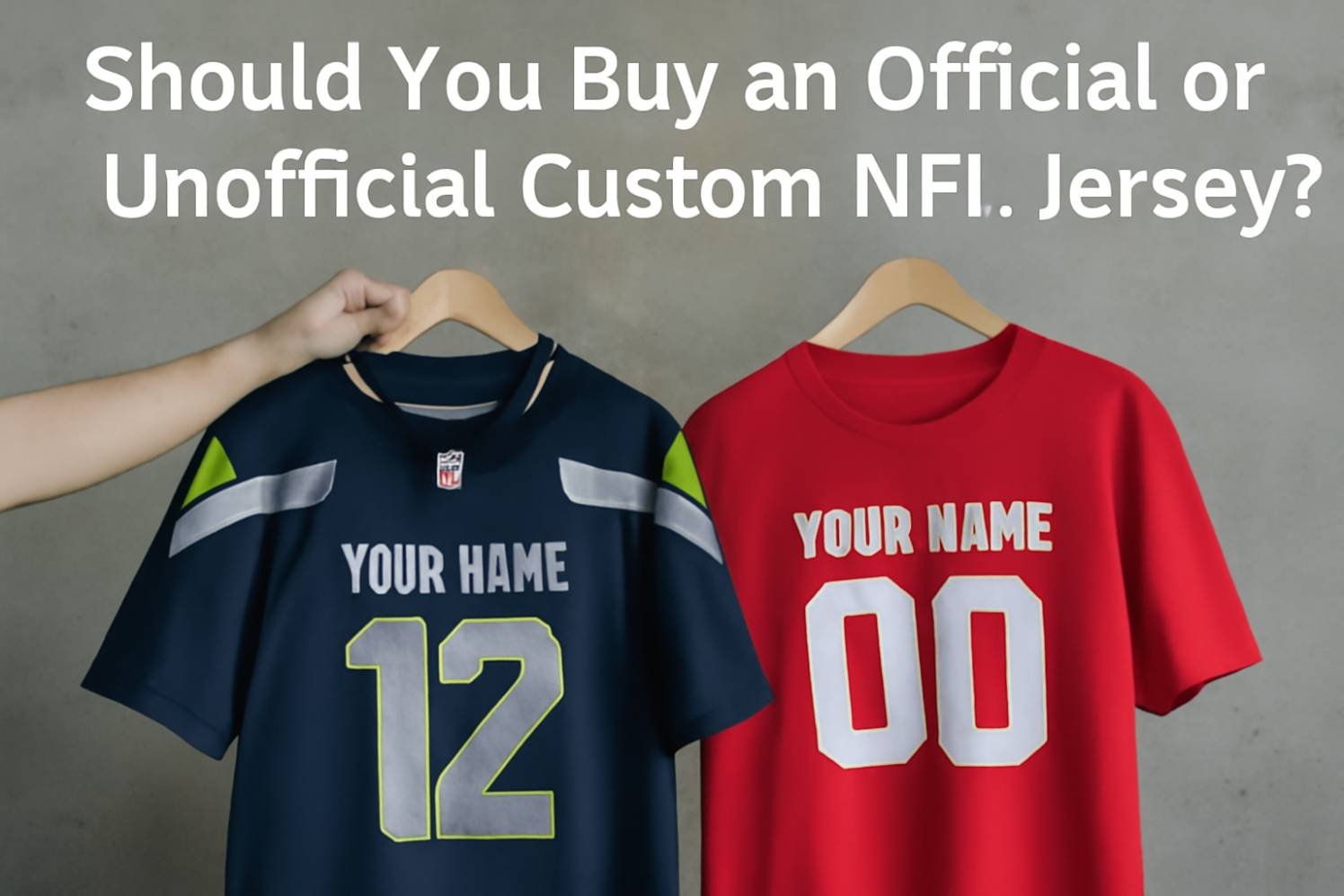 Should You Buy An Official Or Unofficial Custom NFL Jersey