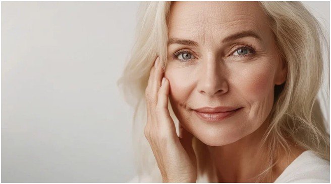 The Role of Aging in Wrinkle Formation