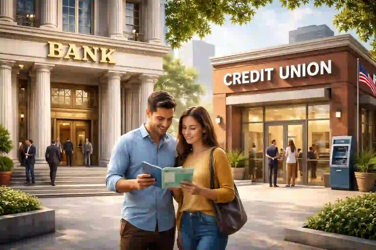 What is the difference between a bank and credit union