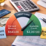 What is the difference between current balance and available credit